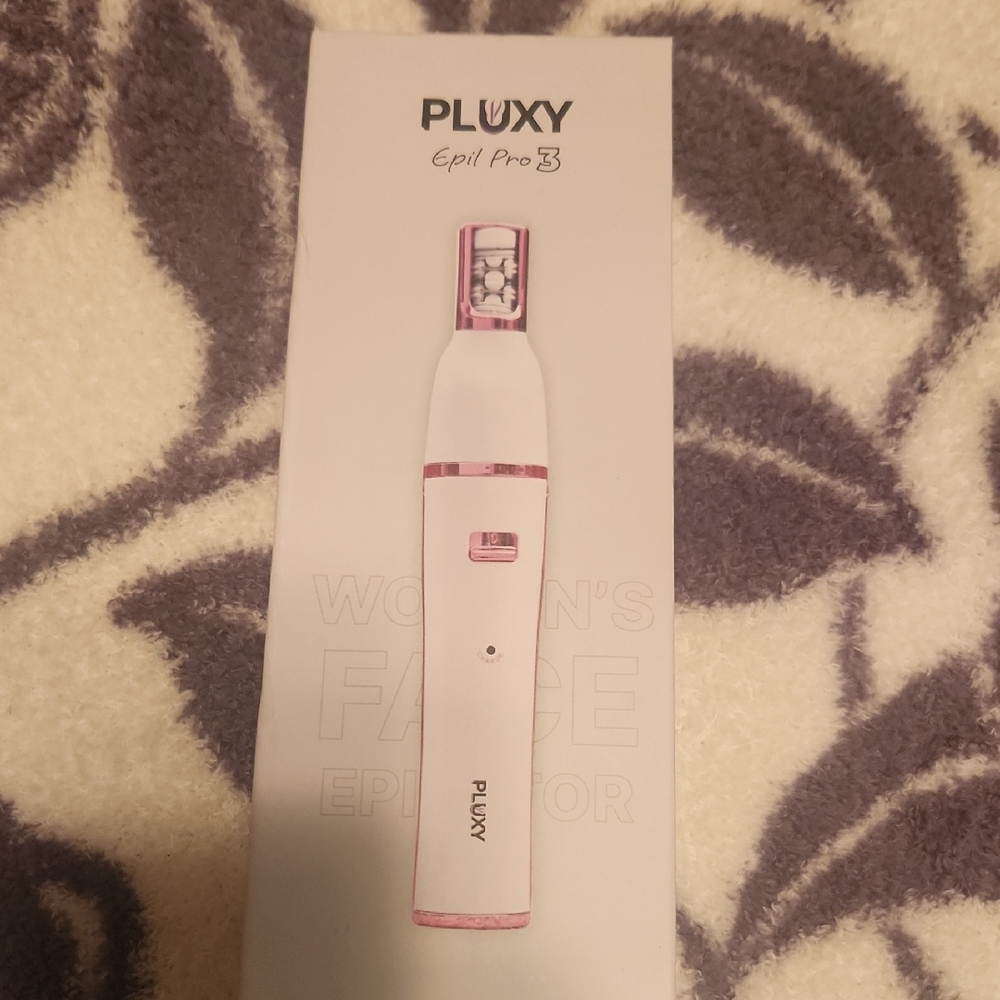 Luxy Epil Pro 3 Women's Facial Epilator — White with Pink Trim